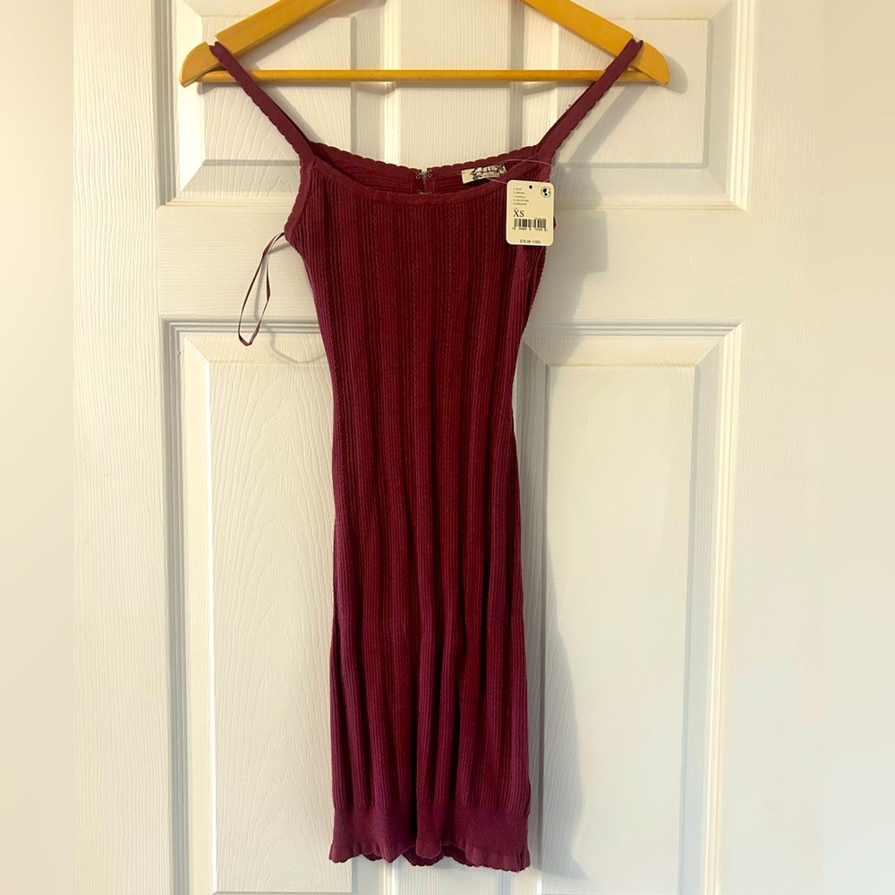 Intimately Free People Ribbed Peekaboo Back Mini Dress